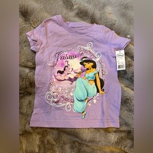 Brand New w/ Tags~ 4T XS Toddler Girls Disney Jasmine Aladdin Purple T-Shirt